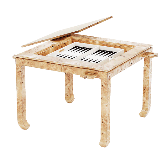 Dragon Game Table in Medium Burl
